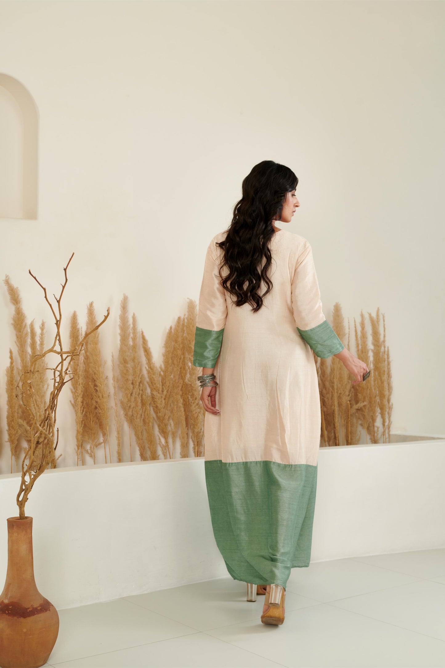 SeiNe Kaftan - Ivory/Sage