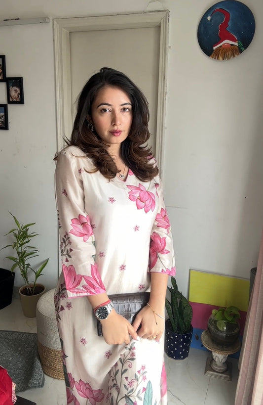 Misty Placement Kurta Set