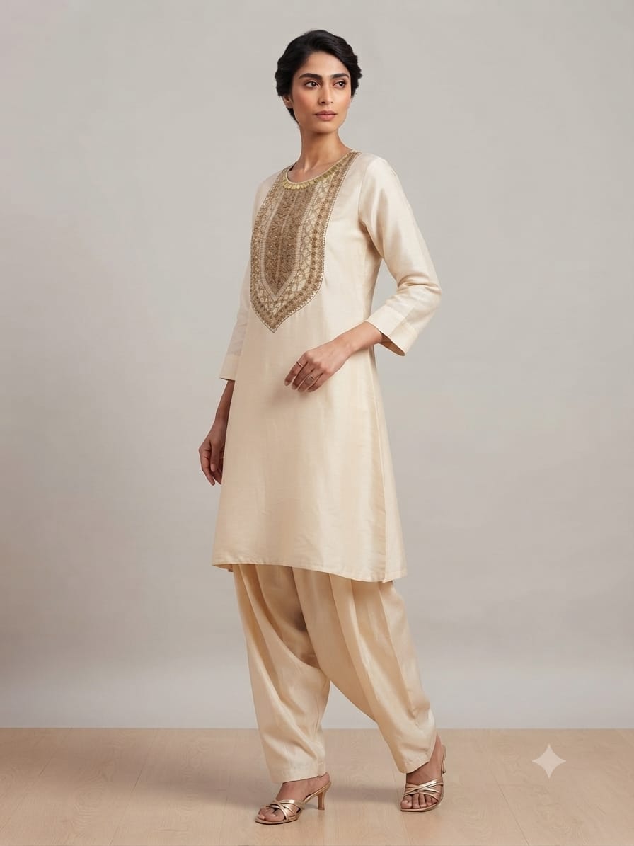 IVORY SALWAR SET
