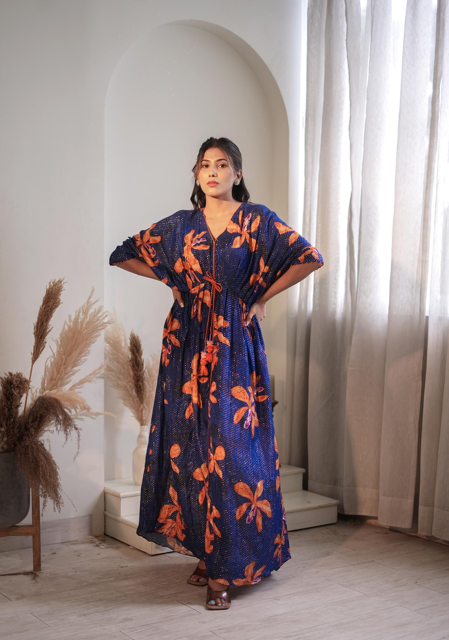 Royal Blue Lily Kaftan