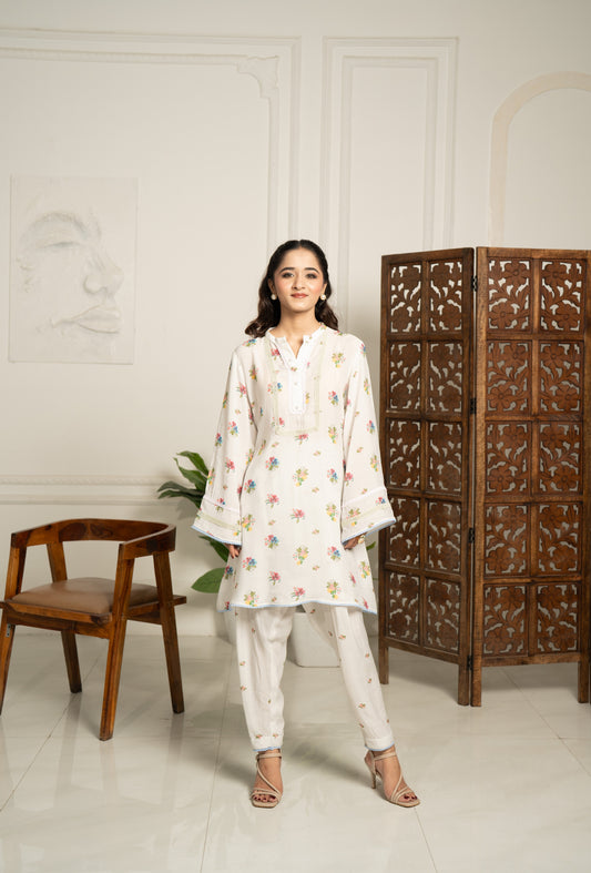 OYSTER A LINE KURTA SET