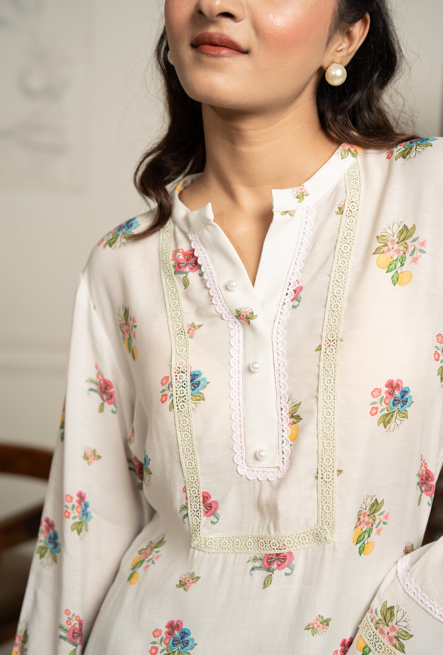 OYSTER A LINE KURTA SET