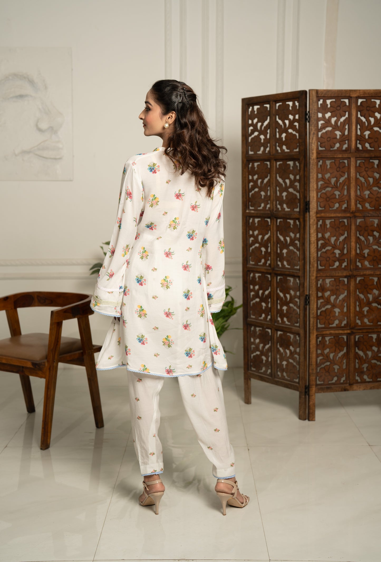 OYSTER A LINE KURTA SET