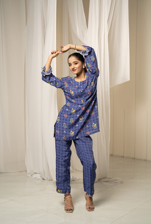 INDIGO CO-ORD SET