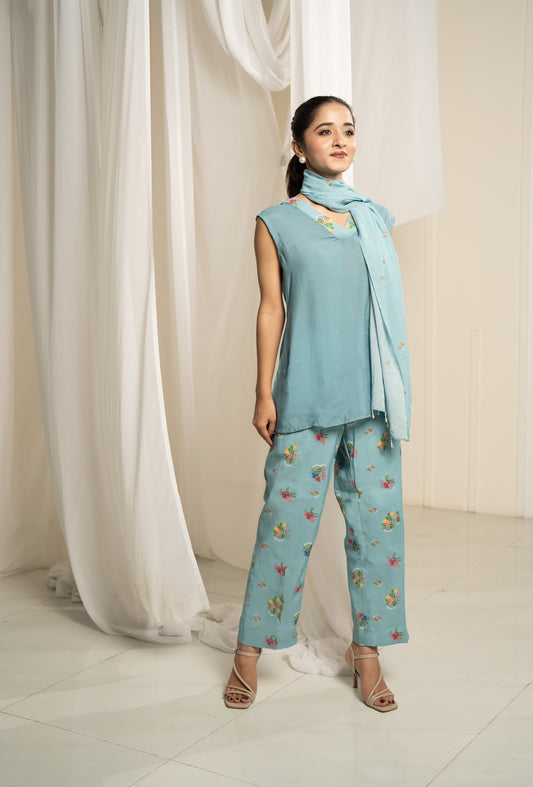AQUA CO-ORD SET