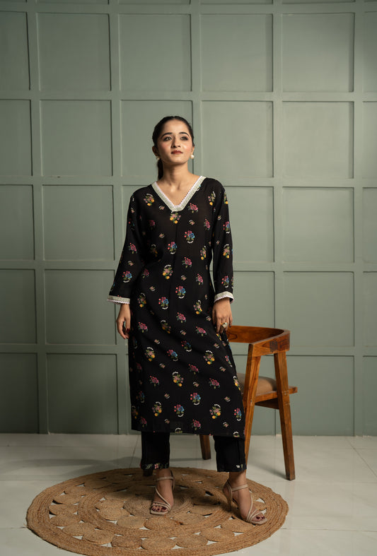NIGHTFALL GLASS KURTA SET