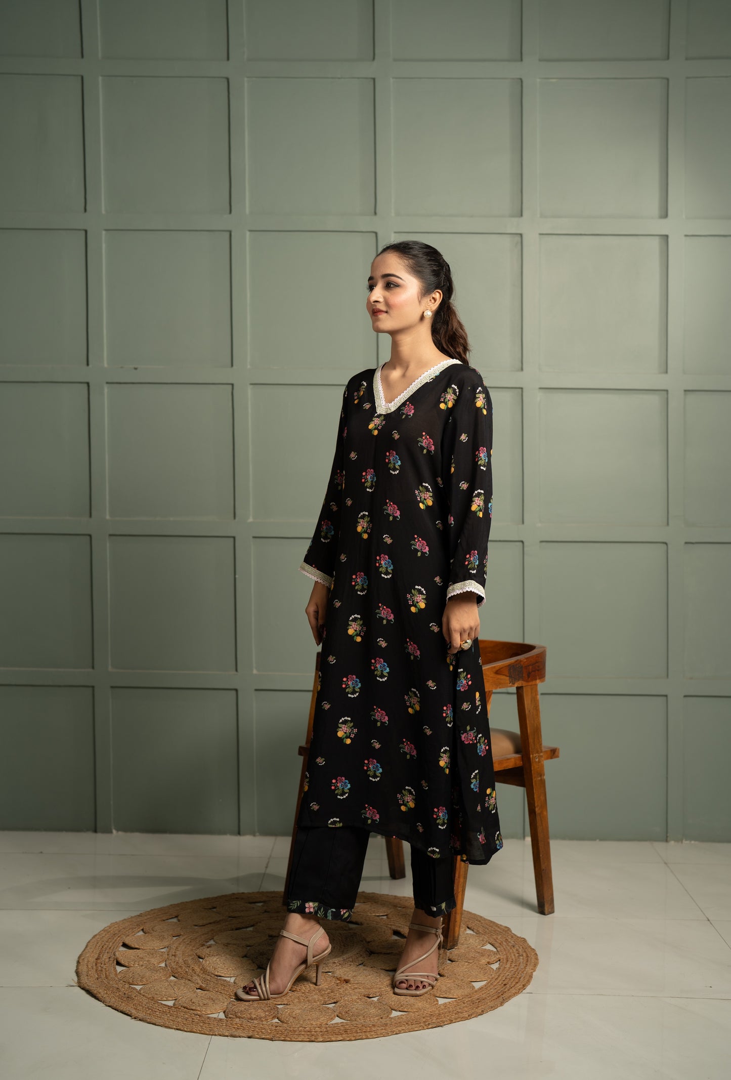 NIGHTFALL GLASS KURTA SET