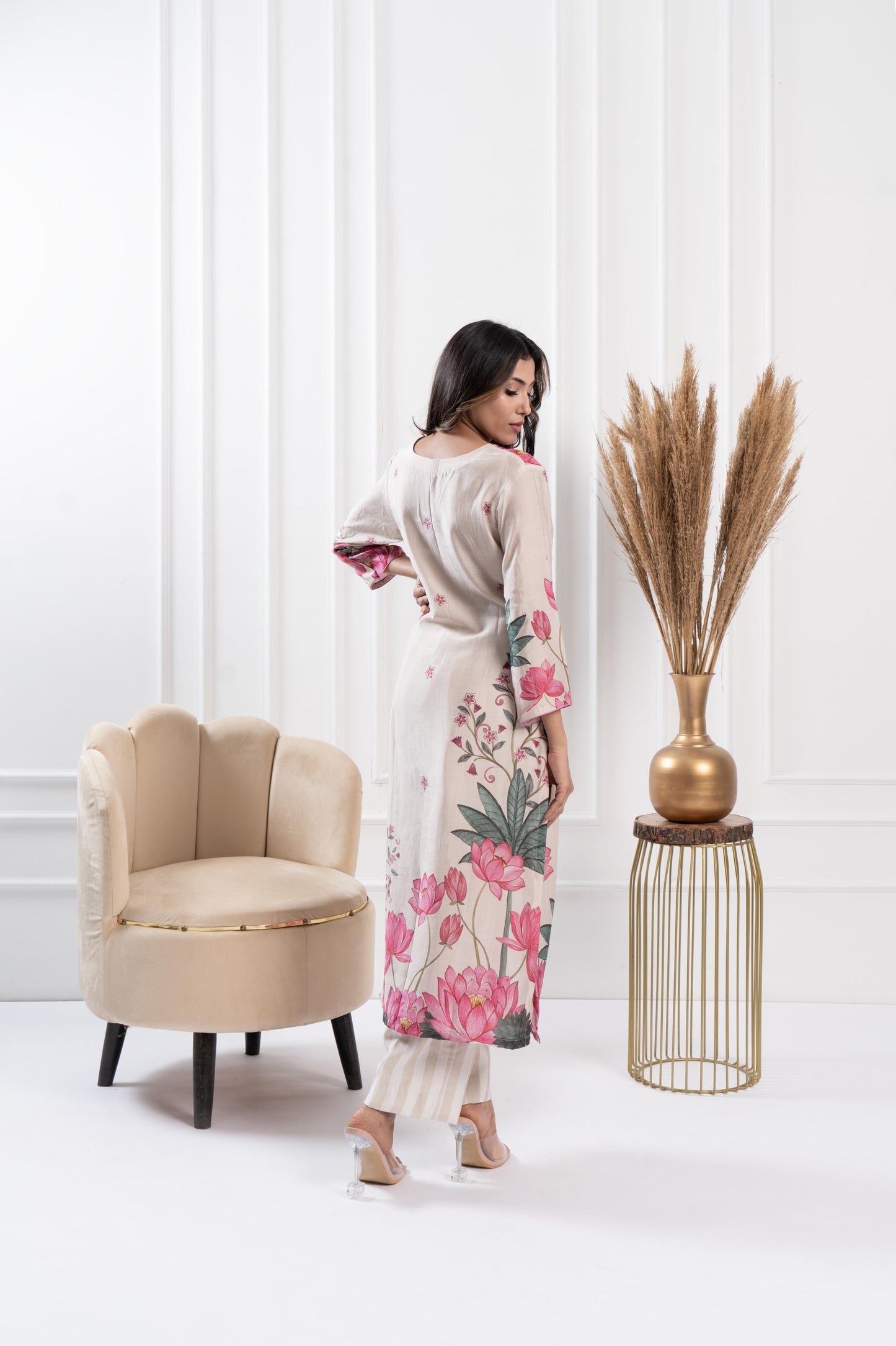 Misty Placement Kurta Set
