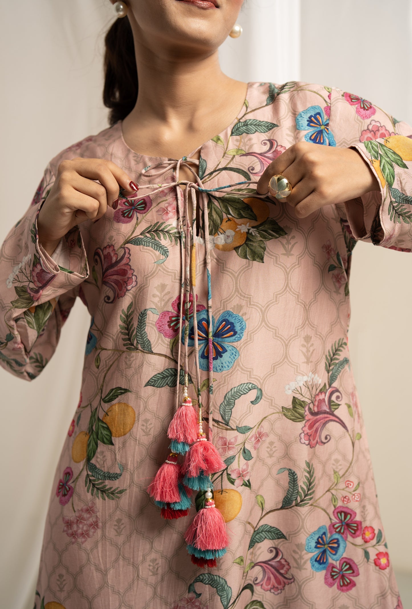 ROSE KAFTAN SET