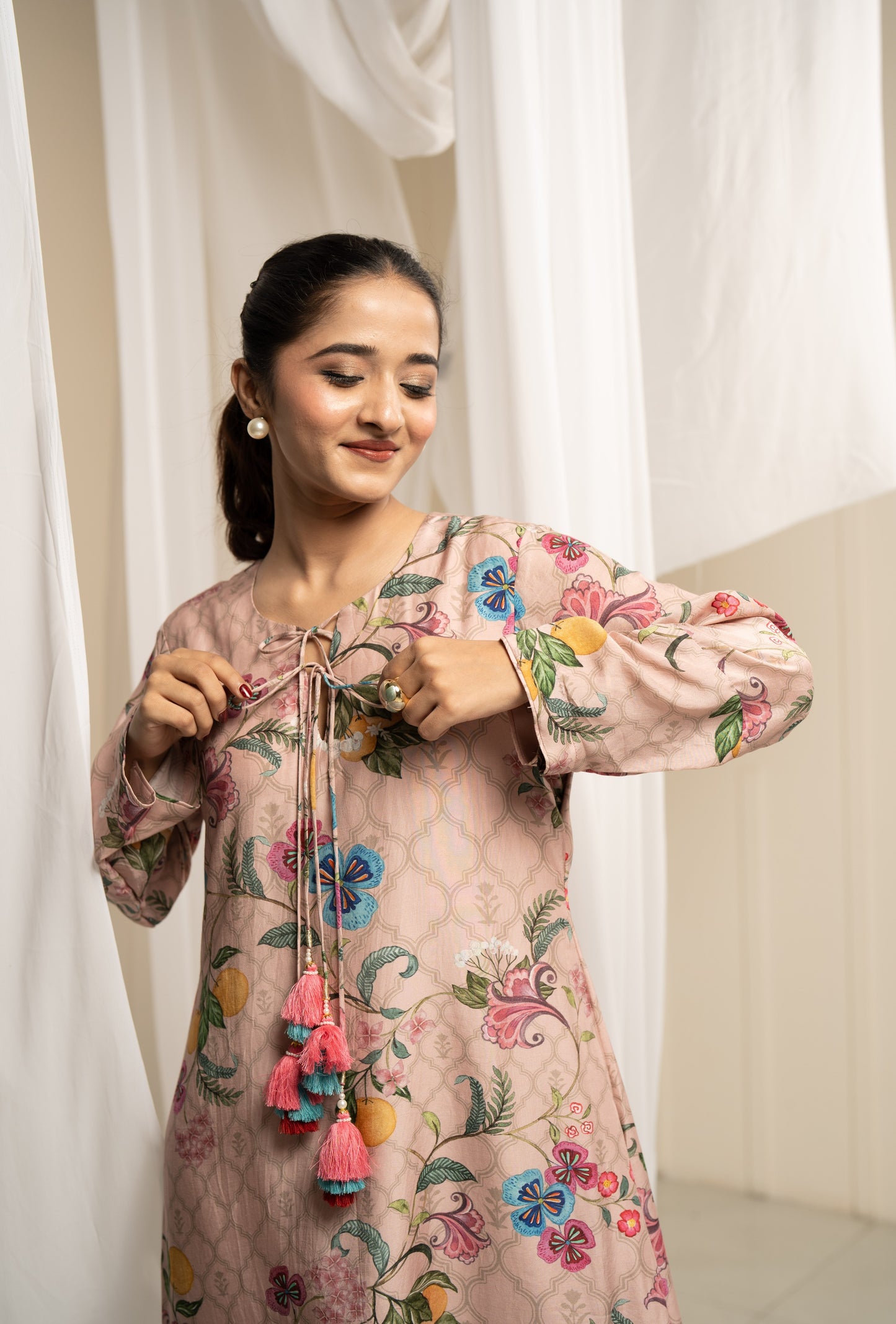 ROSE KAFTAN SET