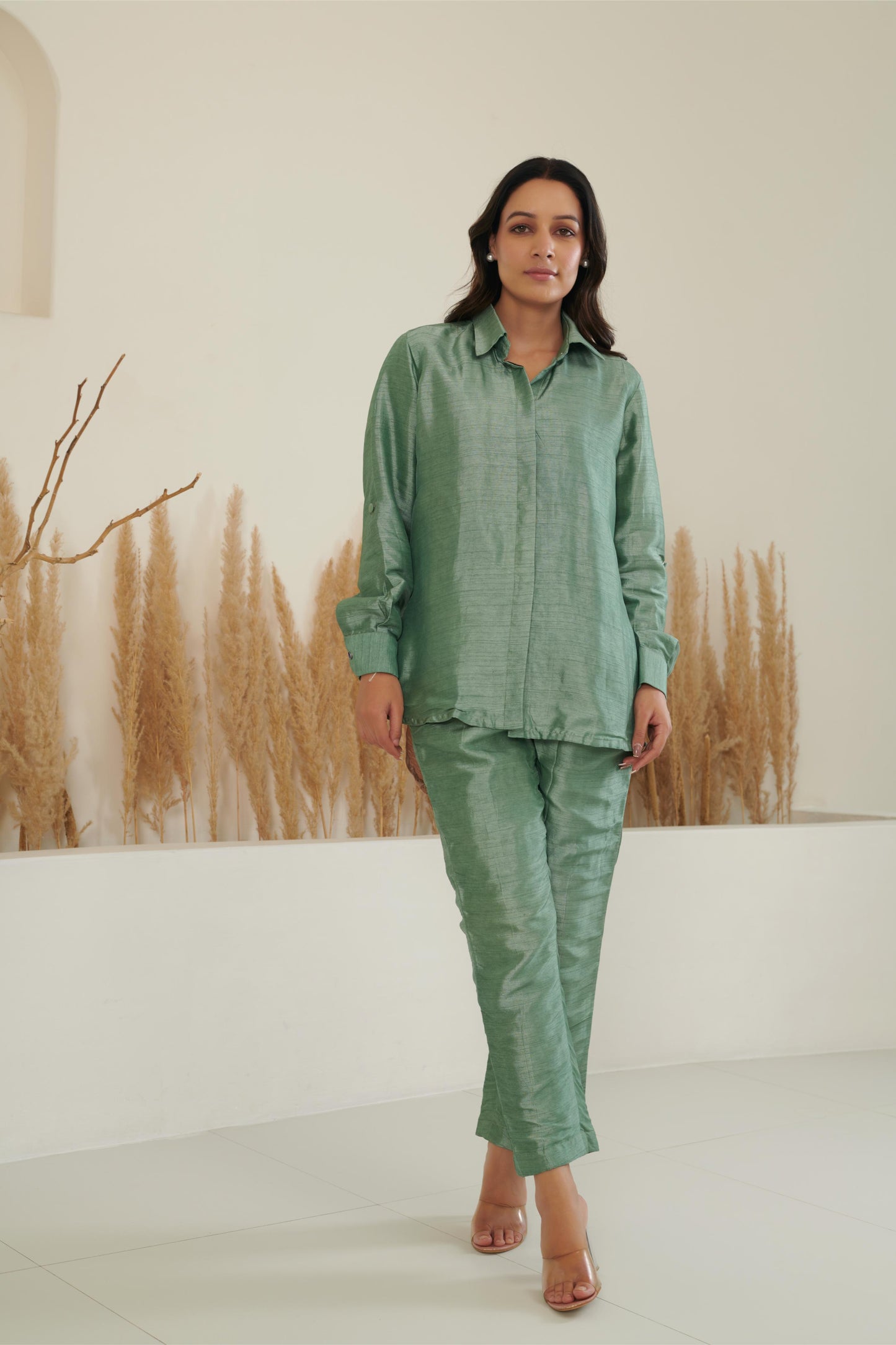 Kai Silk Co-ord - Sage