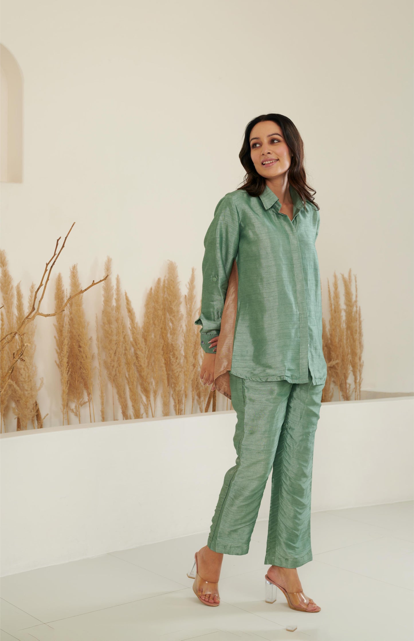 Kai Silk Co-ord - Sage