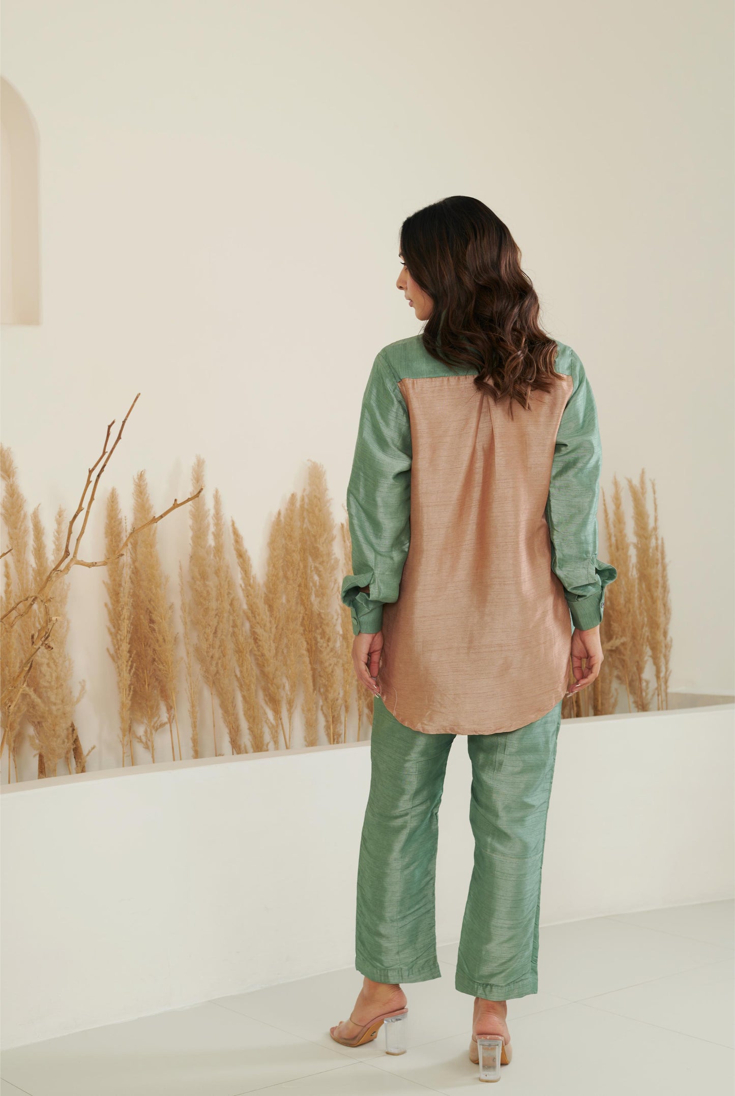 Kai Silk Co-ord - Sage