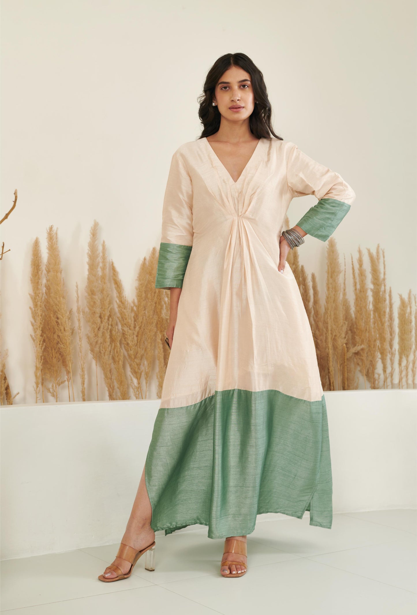 SeiNe Kaftan - Ivory/Sage