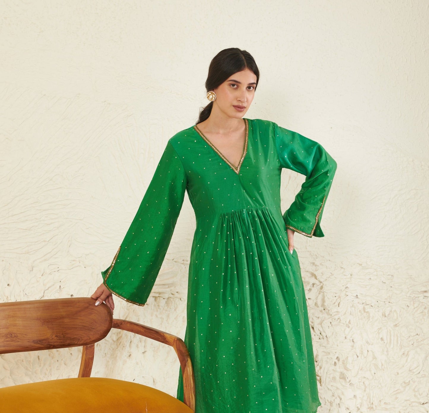 Gul Green Kurta Set