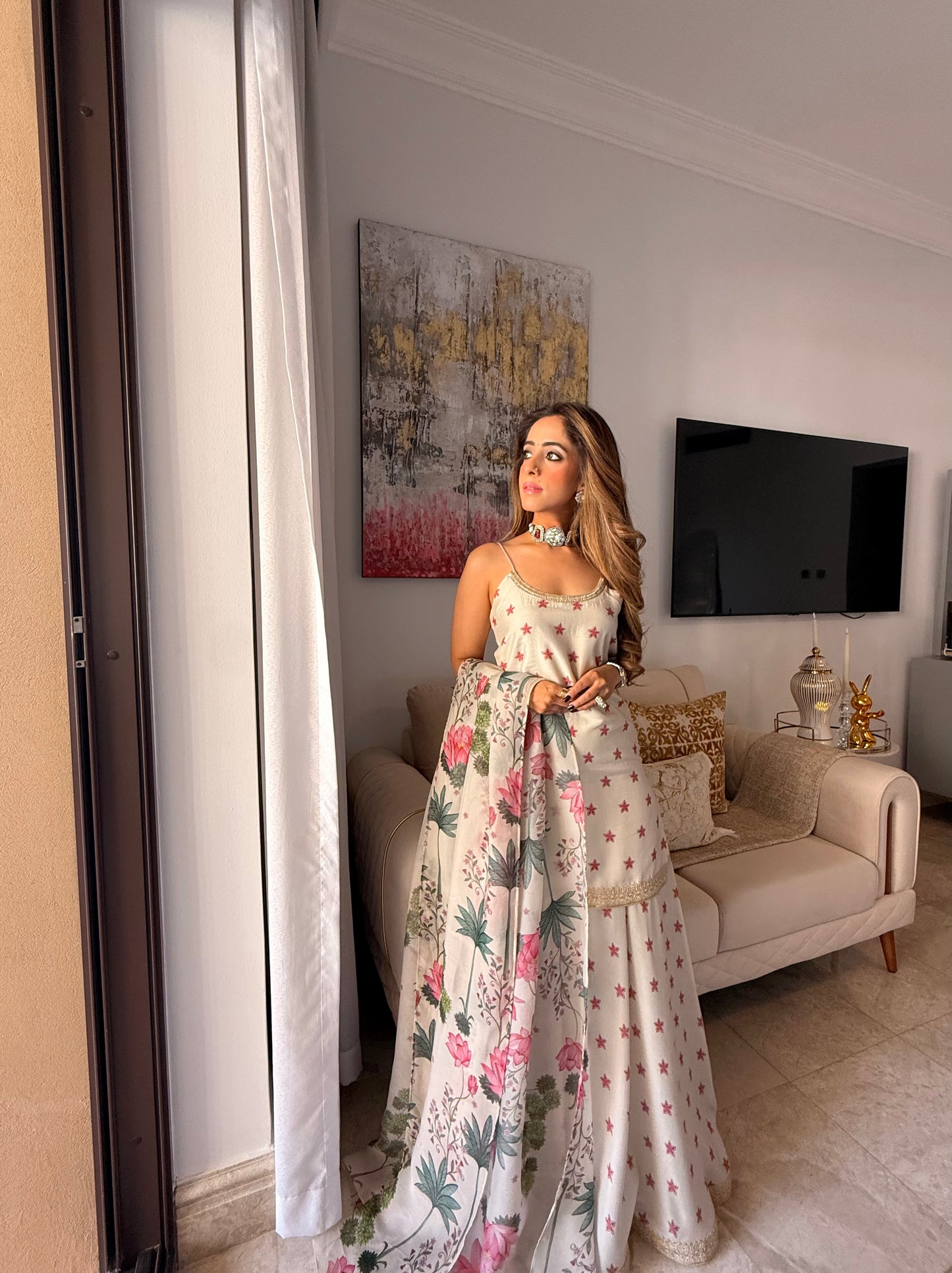 Misty Printed Garara Set
