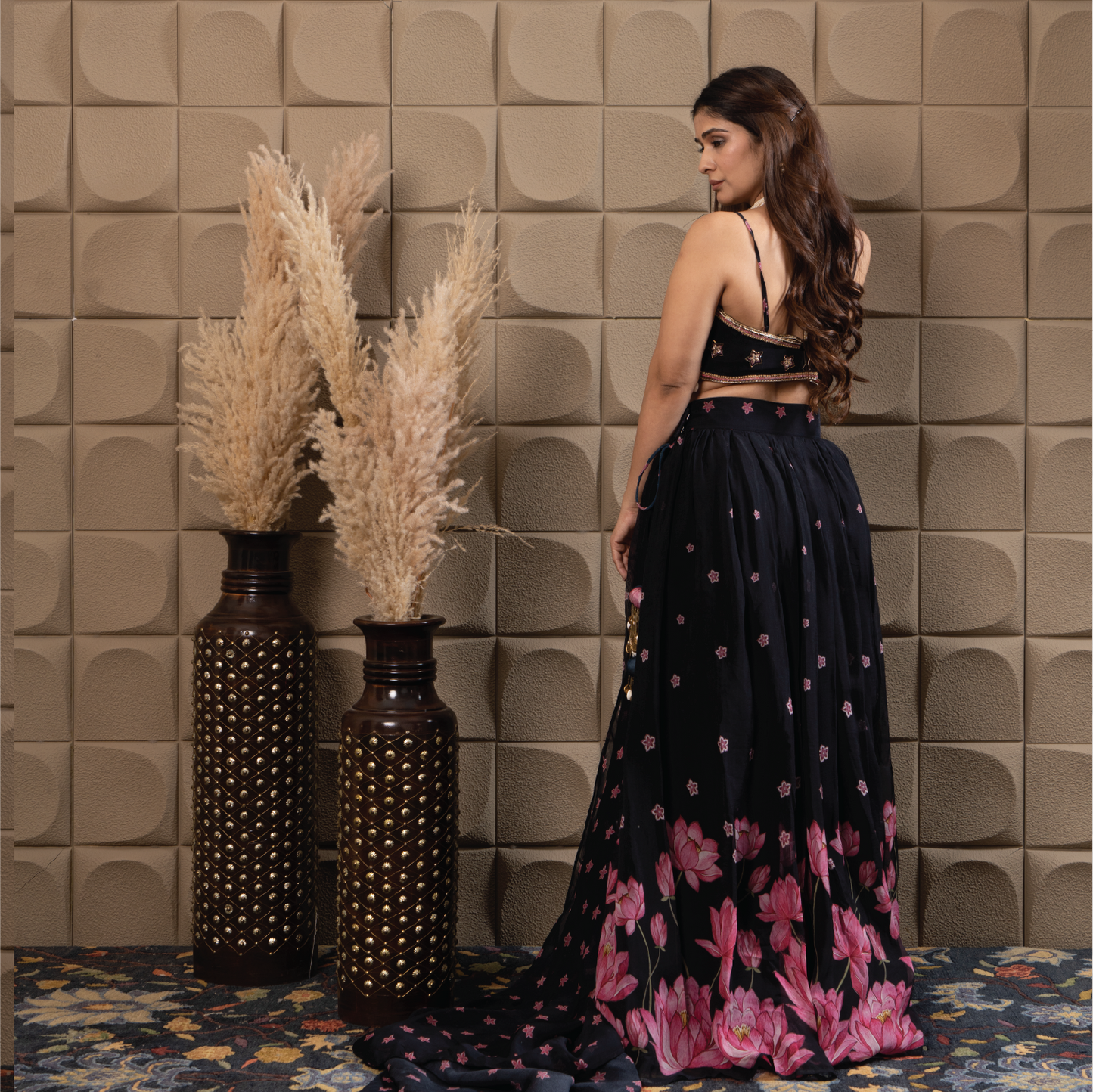 Midnight lehenga set