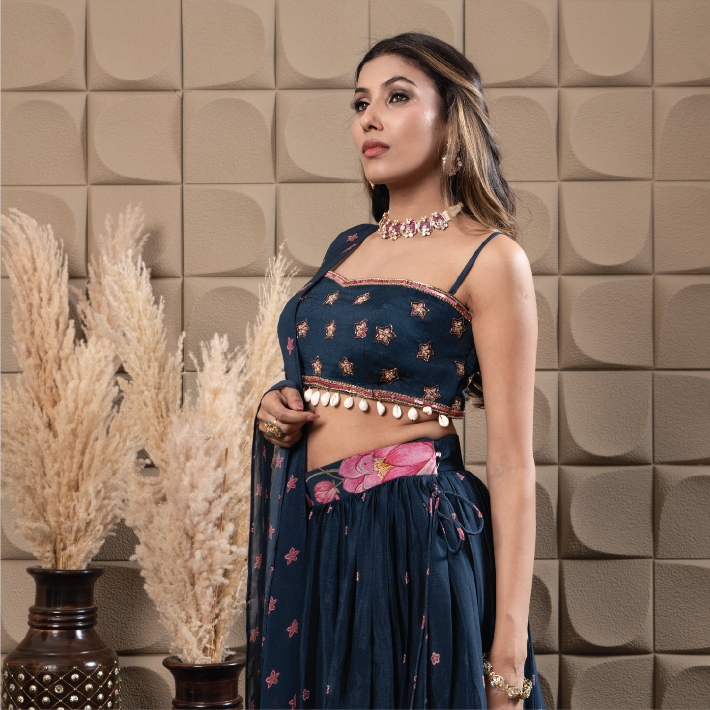 Sapphire lehenga set