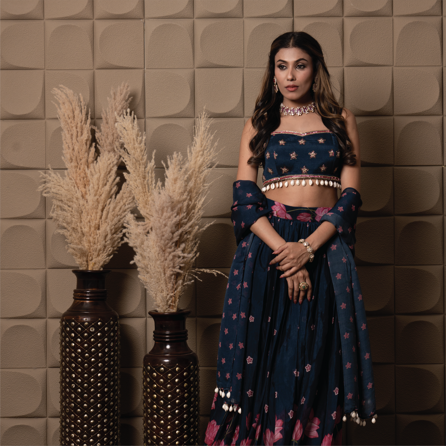 Sapphire lehenga set