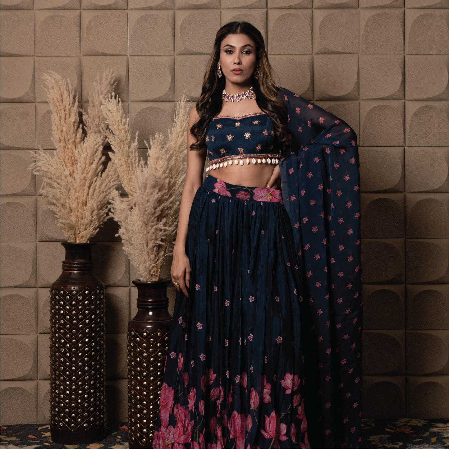 Sapphire lehenga set