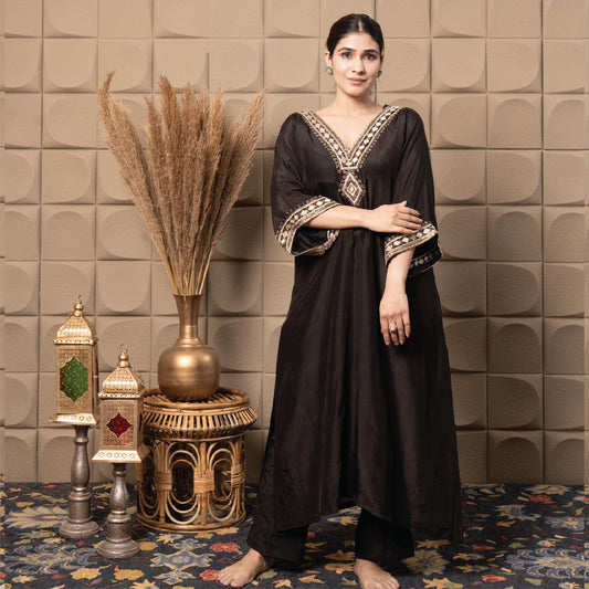 Midnight Kaftan Kurta Set