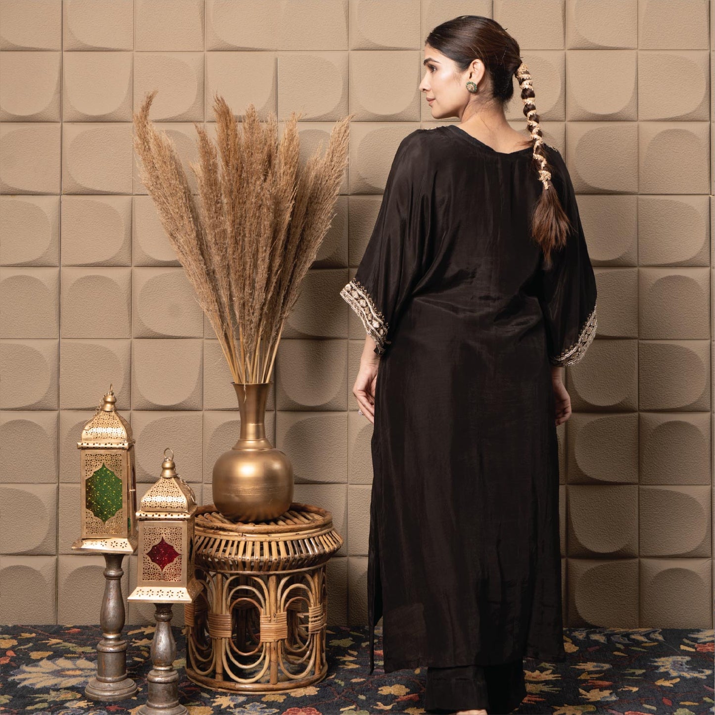 Midnight Kaftan Kurta Set