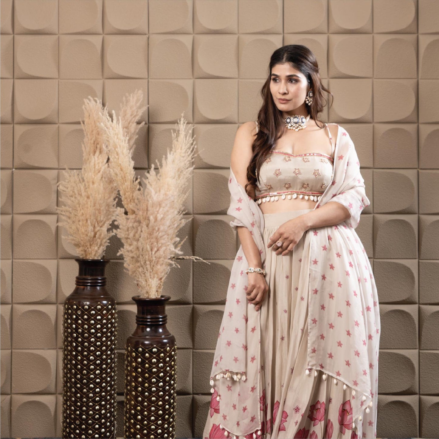 Misty lehenga set