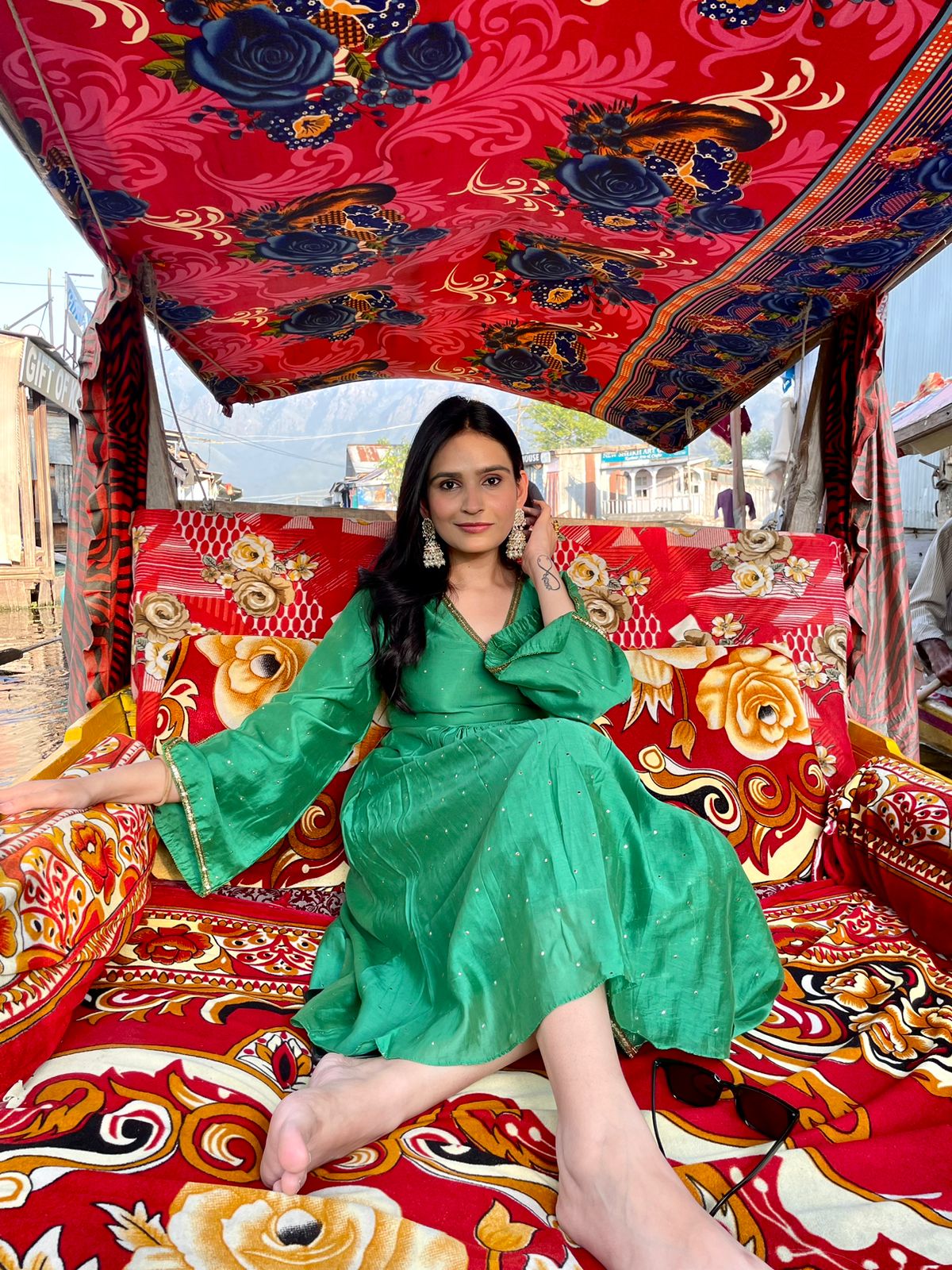 Gul Green Kurta Set